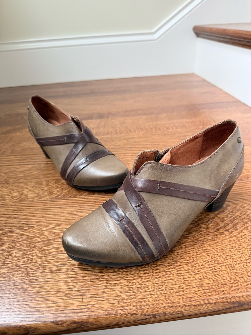 PIKOLINOS Lille Leather Shoes Booties Dark Academia Cottagecore Heeled 38